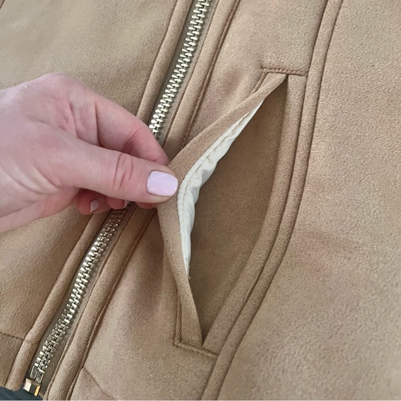 Rag Poets Suede & Shearling Coat - Picture 8 of 10